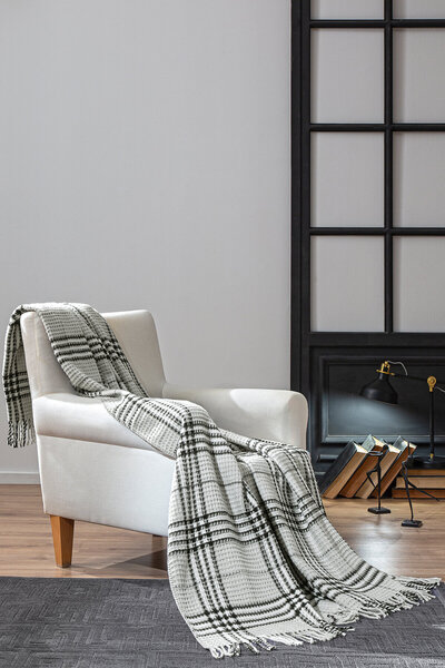 Özdilek بطانية قطنية مزدوجة مقاس 200x220 سم