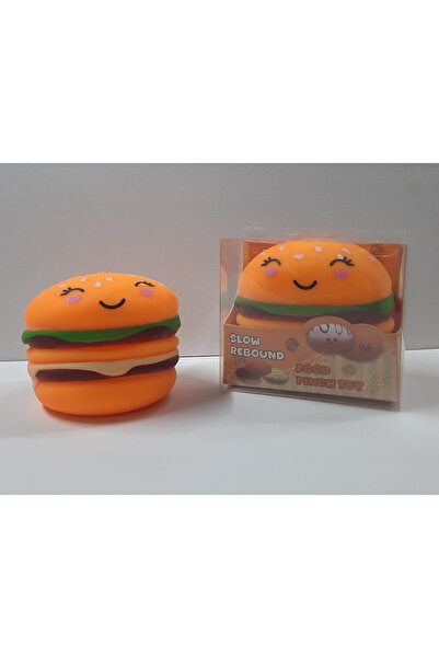 ydn Kutulu Büyük Boy Hamburger Squishy, Yavaş Yükselen 1 adet Oyuncak Stres G...
