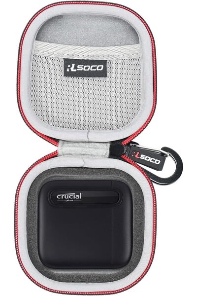RLSOCO Case for Crucial X10/X9/X9 Pro/X10 Pro/X6 Portable SSD