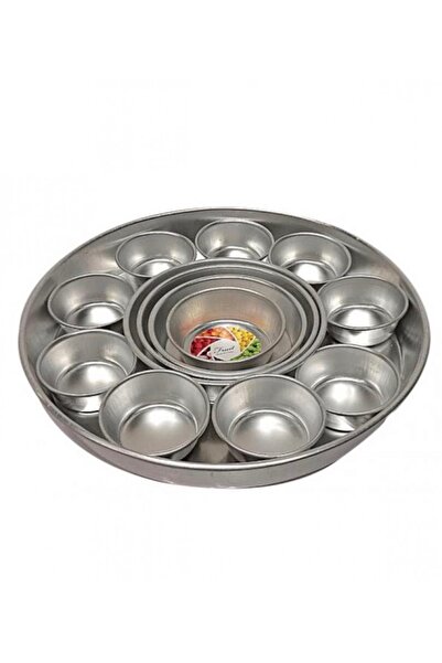 cc bin shihon Aluminum breakfast tray, 14 pieces, 38 cm