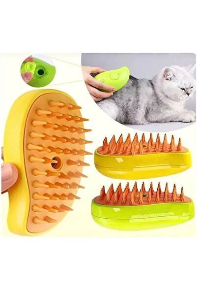 xolo Buharlı Kedi Köpek Tarağı Yumuşak Silikon Başlıklı Kedi Tarağı Buharlı K...