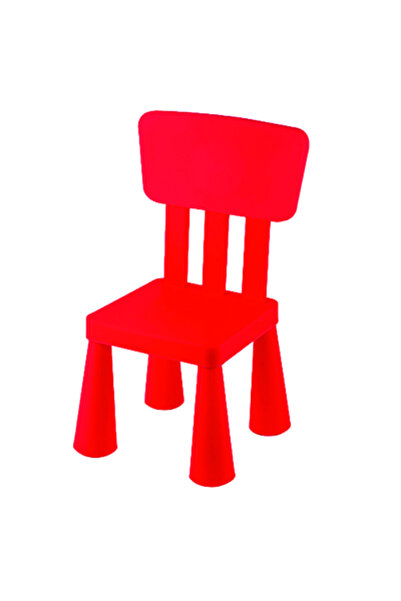 Raki Scaun copii MAMONT 30x30xh67cm cu spatar patrat, rosu