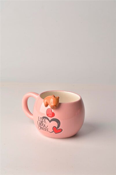 Tohana 3D Hayvan Sarkan Capybara Kupa 420 ML.