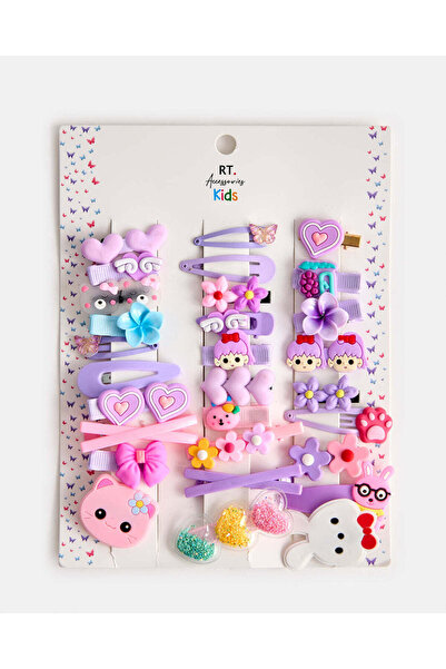 REDTAG مجموعة متنوعة من مشابك الشعر للبنات (عبوة من 10 قطع)