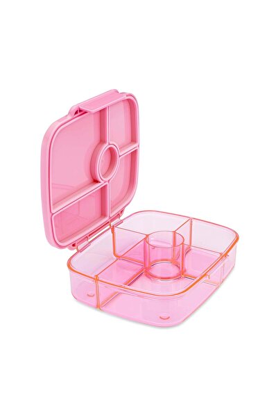 YumBox Go Leakproof Bento Box – 5 Compartment Deep Lunch Box - Sydney Pink