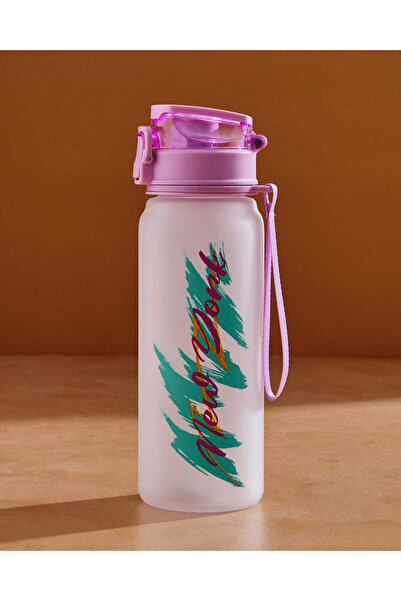 REDTAG زجاجة مياه مطبوعة باللون الأرجواني (900 مل)