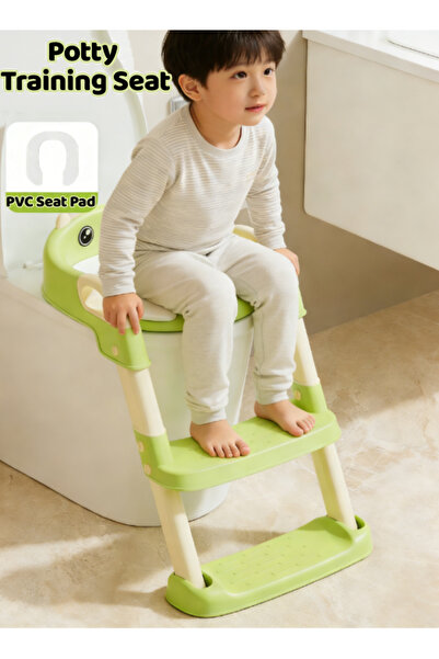 Generic Potty Training Seat with Step Stool Foldable Kids Toilet Potty Chair ...