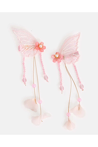 REDTAG Girls Pink Hair Clip Set (Pack of 2)