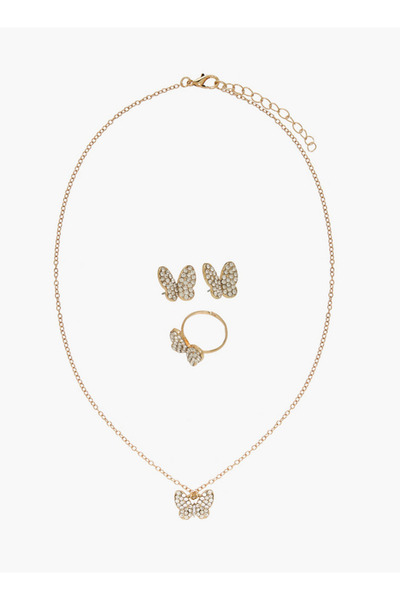 Flora Bella by Shoexpress Set of 3 Jewellery Set with Embellished Butterfly D...