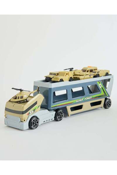 REDTAG Assorted Military Container Truck Play Set (Multi-Piece)