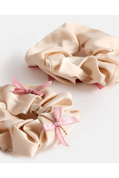 REDTAG Girls Beige Hair Ring Set (2 Piece)