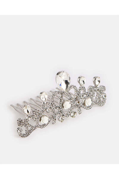 REDTAG Girls Silver Hair Clip