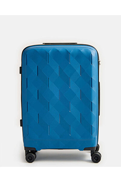 REDTAG حقيبة سفر بعجلات زرقاء داكنة (24 بوصة)