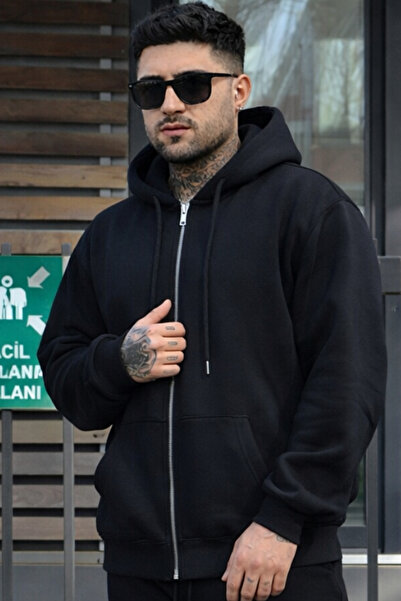 YAKAMEL Men's 3 Thread Yarn Thick Seasonal Basic Cardigan