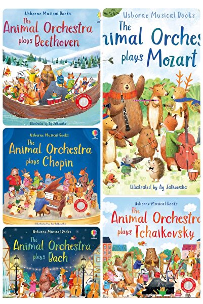 Usborne Set of 5 music books Mozart- Bach- Chopin-Tchaikovski- Beethoven
