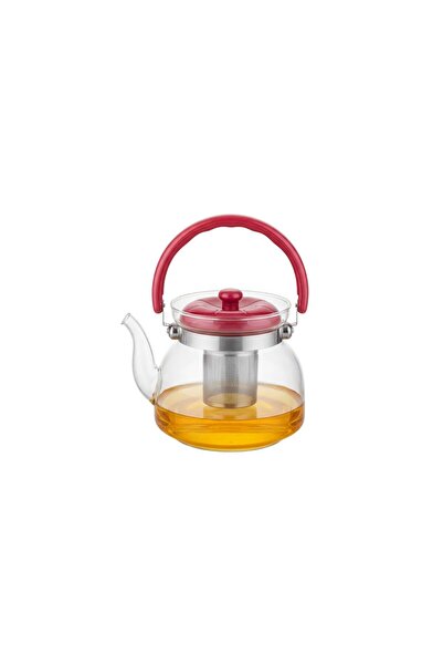 China Glass Tea and Coffee Pot with Stainless Steel Strainer – 850 ml