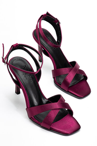 ELEVAM Pantofi de damă din satin cu bretele încrucișate