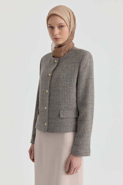 Tuğba Kısa Ceket - Kahve