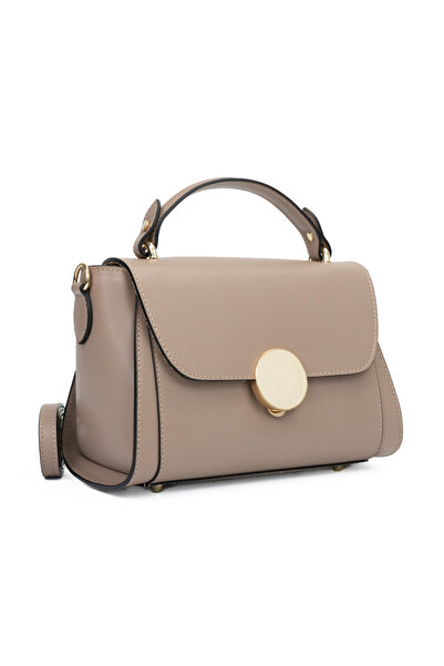 Posete Fagaras Jaime Leather Purse - Powder Pink, Casual Bag Made of Genuine ...