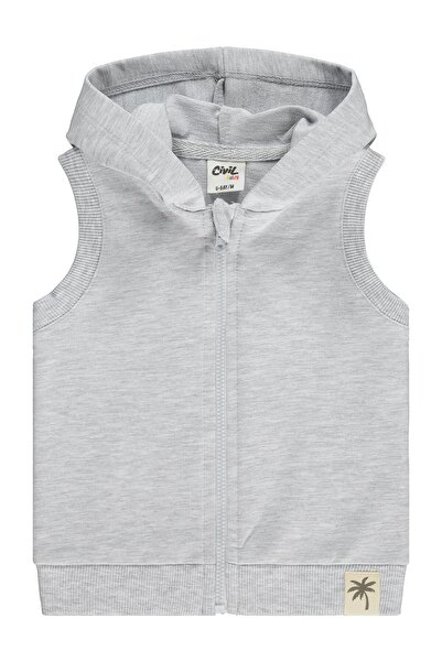 Civil Baby Basic 6-18 Ay Yelek - Gri 18-24 Ay
