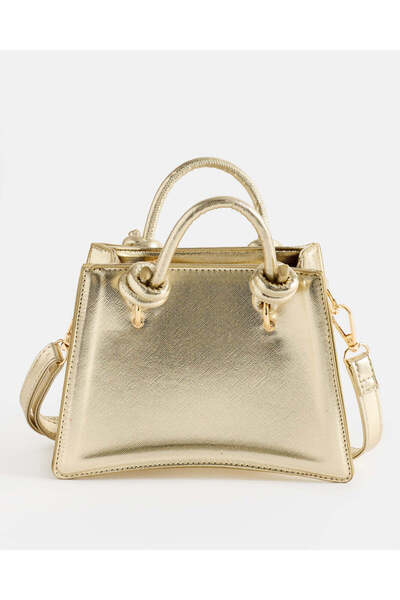 REDTAG Women Gold Embellished Crossbody Bag