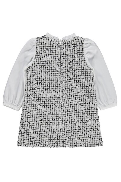 Civil Girls Buttoned Dress for 2-5 Years - Black 4-5 Years