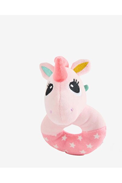 REDTAG خشخيشة أطفال على شكل وحيد القرن – ألوان وردية فاتحة وألوان باستيل