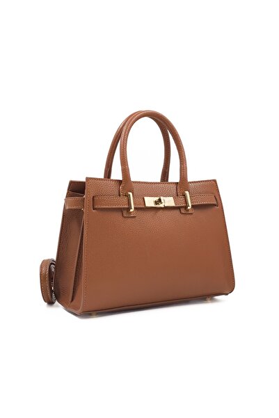 Posete Fagaras Louise Leather Purse - Cognac, Genuine Leather Office Bag, Han...
