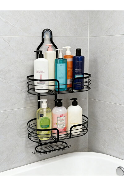 Pomefar Shower Rack,Stainless Steel,No Drilling,Bathroom Organizer,Large Capa...