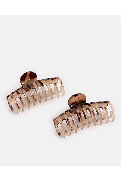 REDTAG Women Brown Hair Claws Set (2 Piece)