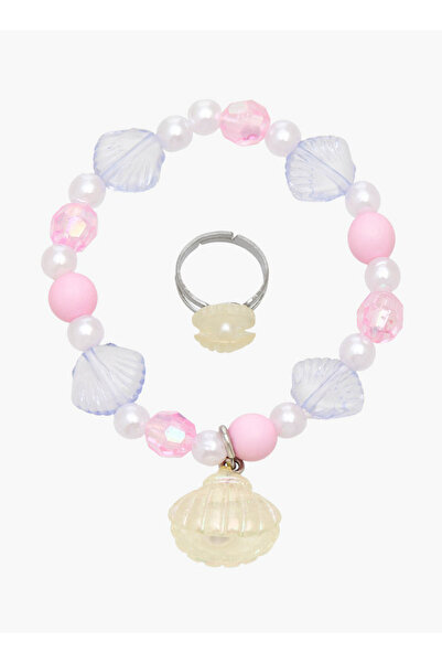 Flora Bella by Shoexpress طقم سوار وخاتم مزين بالأصداف البحرية