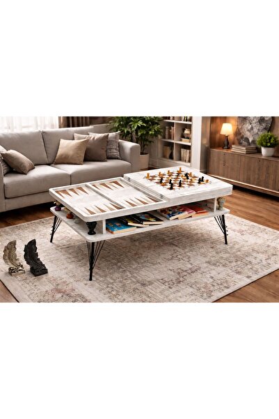 SEVEREVİM sev satranç ve tavla masası orta sehpa