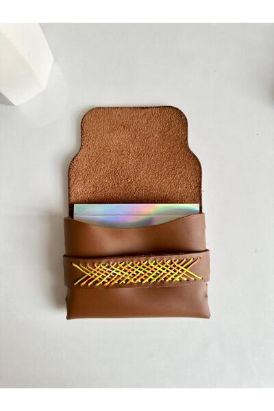 NevoAccessory 100% Genuine Leather Handmade Colored Striped Card Holder Walle...