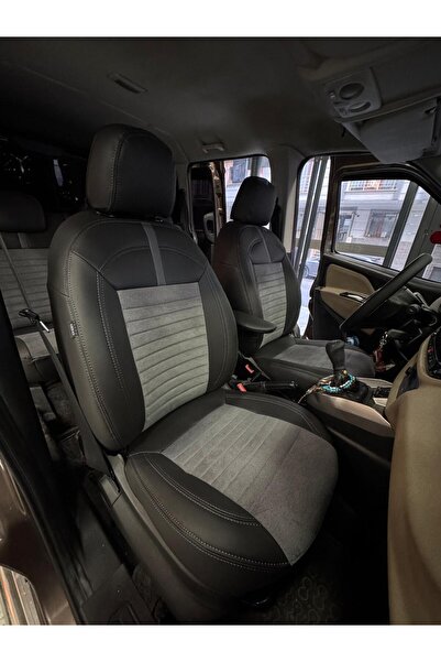 AKINCI غطاء مقعد خلفي متوافق مع فيات دوبلو 2012-2022 (2+1) - غطاء مقعد السيارة