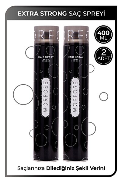Morfose Extra Strong Saç Spreyi 400 ml 2 Adet