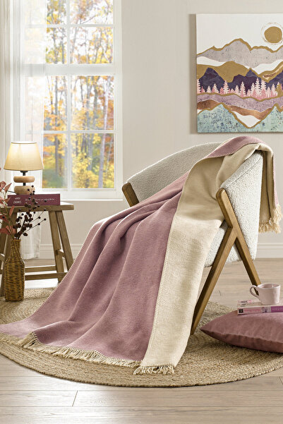 Özdilek Bicolor Çift Kişilik Pamuklu Battaniye 200x220 cm