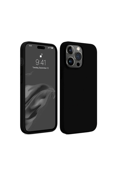 eco port جراب آيفون 15 برو أول سيليكون - أسود