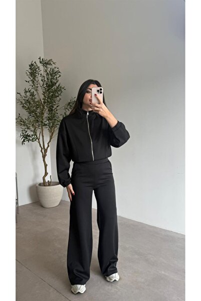 Bade Butik Black ruched modal basic set