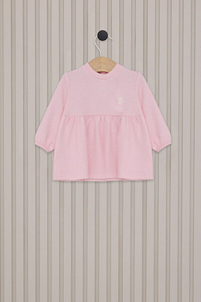 U.S. Polo Assn. US POLO KIZ BEBEK ELBİSE - A.PEMBE
