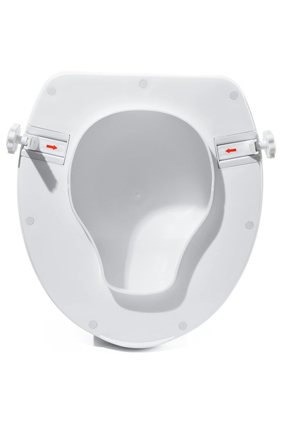 Linomag Înălțător capac toaletă, Linomag®, capac 15 cm înălțime, sistem reglabil de montare a capacului toaletă, alb