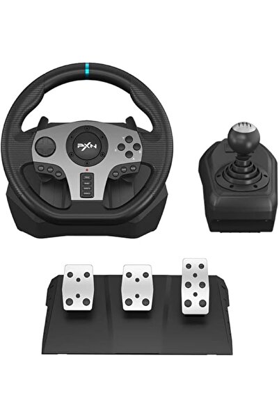 pxn PC V9 Universal USB Car Sim 270/900 Degree Race Steering Wheel with 3-Ped...