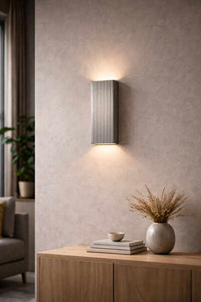 Trend Kitchen Eclora Modern Bohem Tarzı Dekoratif Ahşap Pilli 20 cm Gümüş Duv...