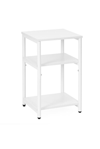 SERSIMO Bedside table with 3 shelves made of chipboard and metal frame, 35x31...