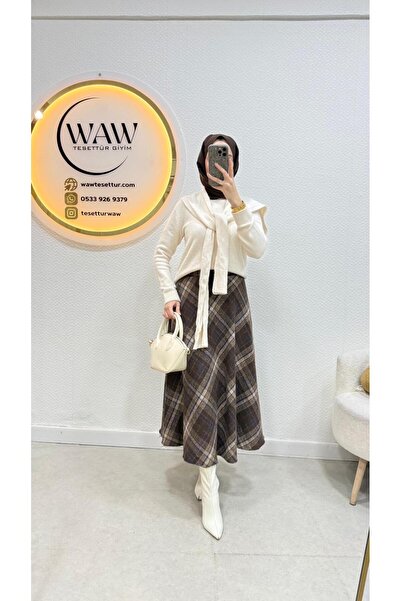 waw tesettür Tesettür Ekose Etek
