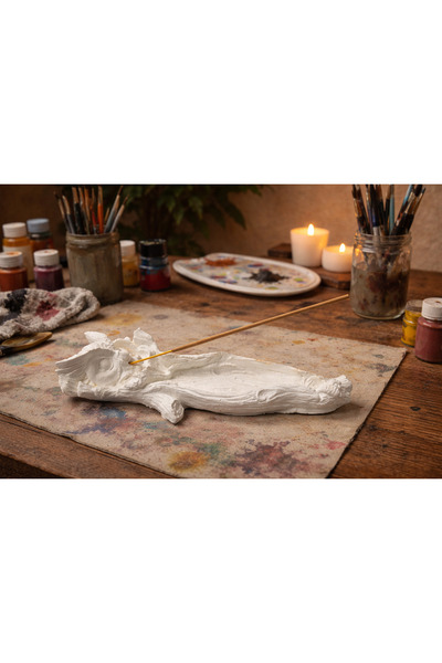 by burcu doğan El Yapımı Beton Melek Model Tütsülük