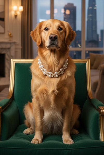 Stoneage قلادة لؤلؤية على شكل طوق