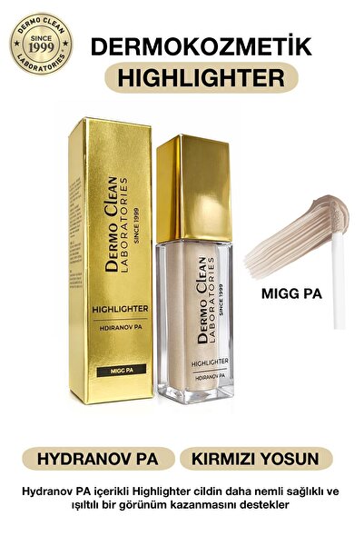 Dermo Clean DERMOKOZMETİK HIGHLIGHTER AYDINLATICI SİMLİ YOĞUN NEM (MIGG PA) 6 ML