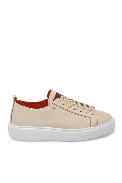 Tergan Bej Hakiki Deri Erkek Sneaker - E25I1AY57348-B19