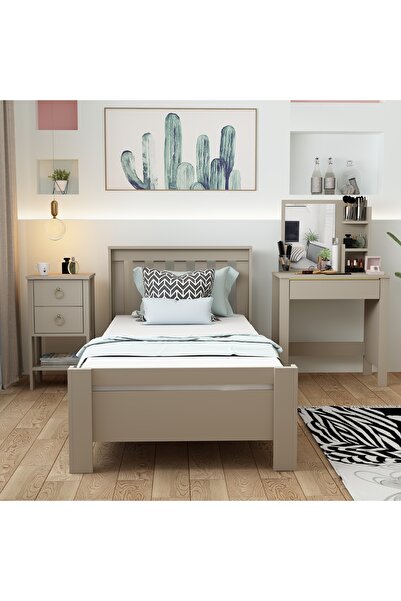 Betroya 3 Set Yatak Odası Takımı Kumtaşı Optima Gupse Cevher