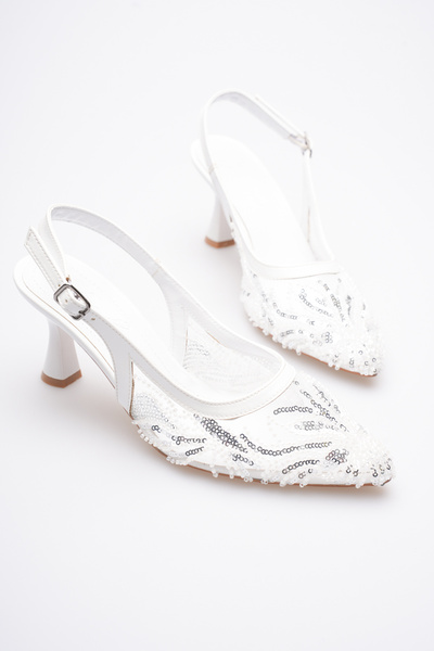 Egepass Arlina Stylish Evening Dress Shoes with Thin Heels, Heel Height 8 cm